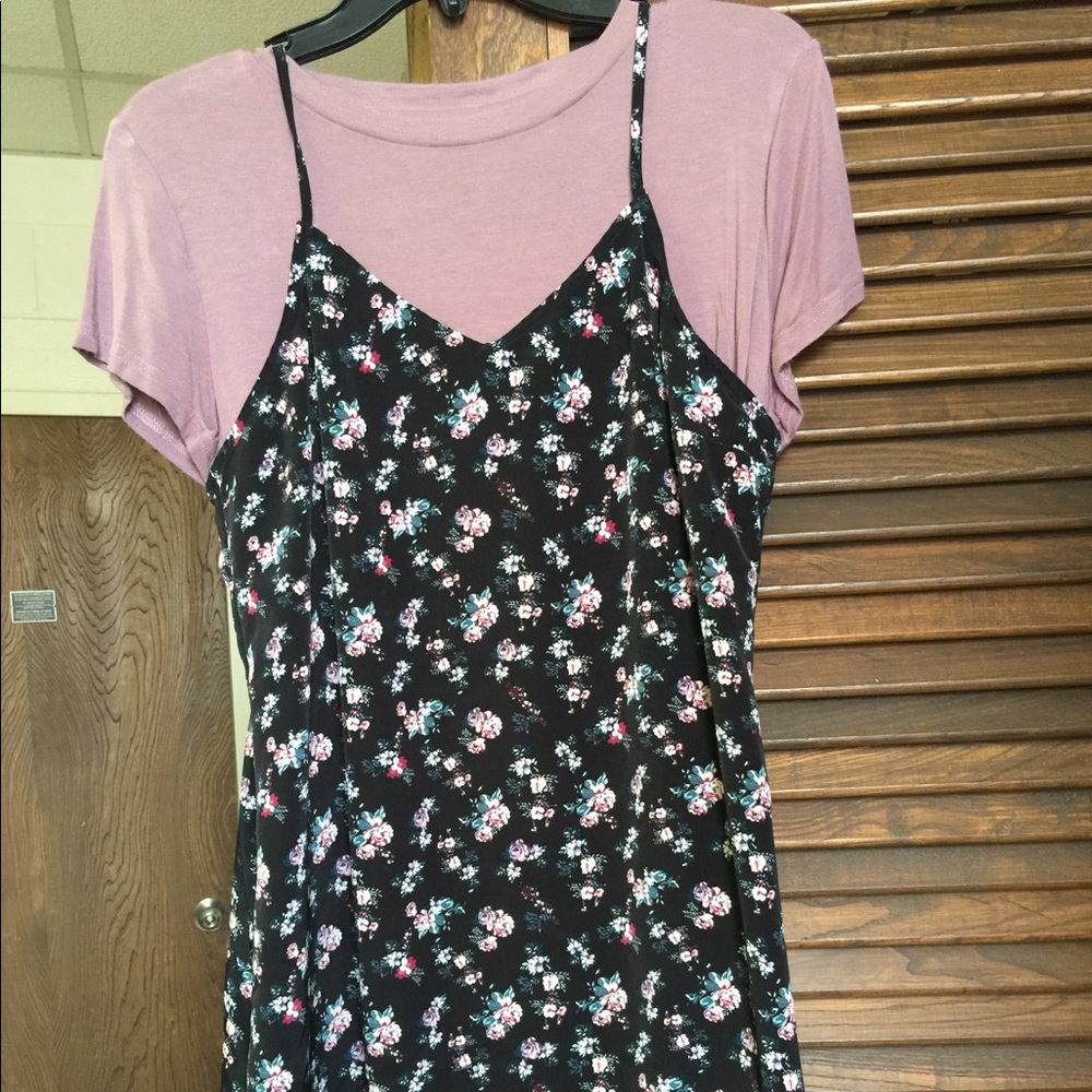 H&M crop top and a dress